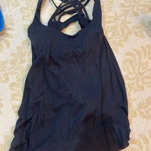 lululemon athletica Black Strappy Top